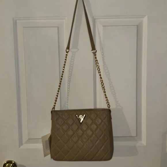 ‼️SALE‼️ NWT VALENTINO ORLANDI Crossbody in Taupe V-2005 - Picture 2 of 8